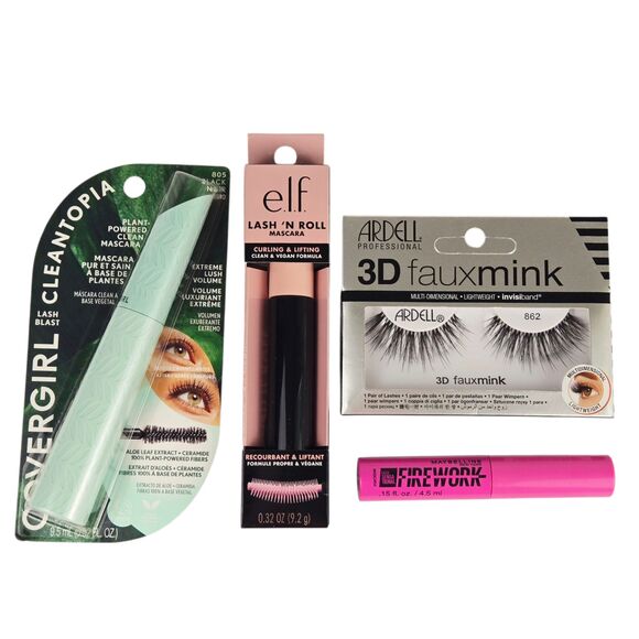 Eye lash Bundle: Lashes & Mascara: Covergirl, Maybelline, Elf, Ardell - Picture 1 of 10